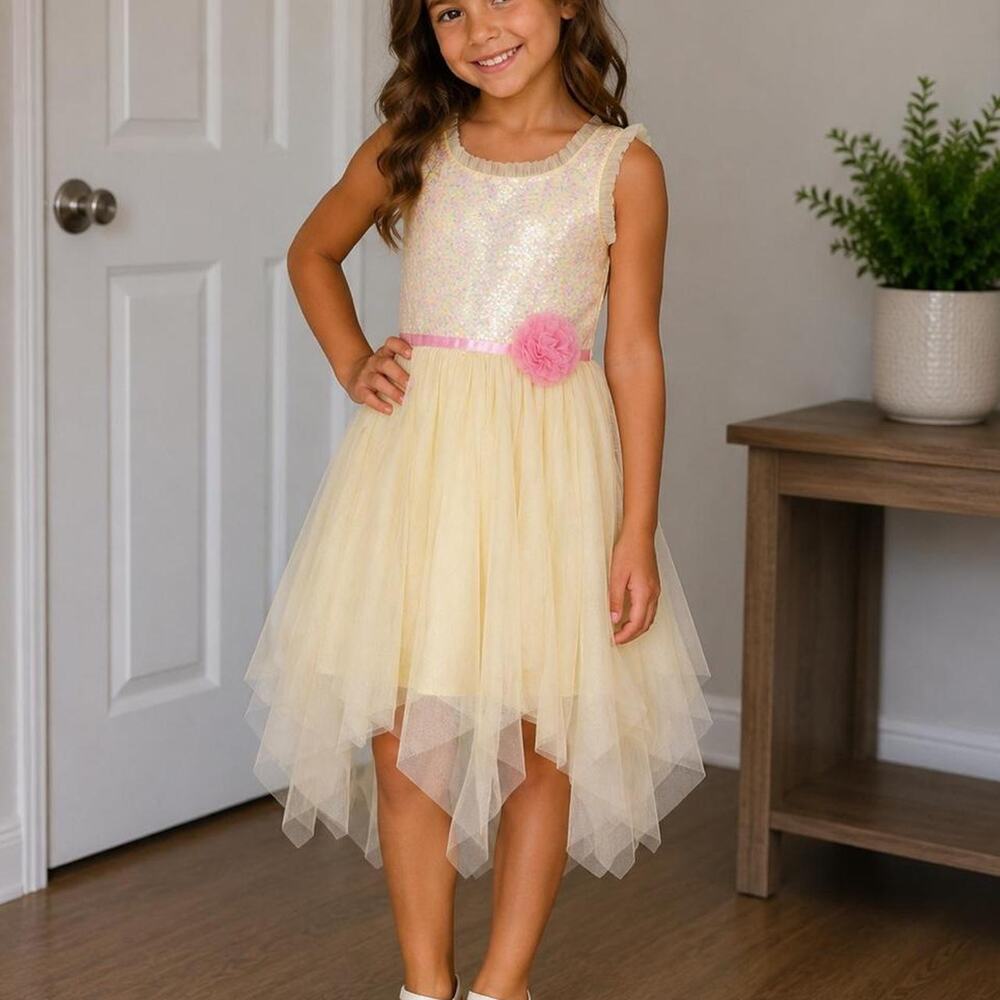 Jona michelle girls yellow sequin